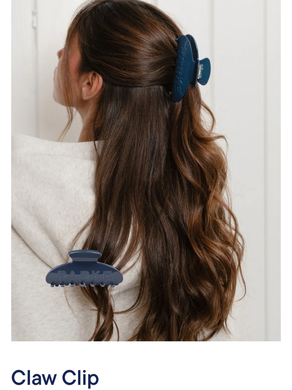 FLASH SALE⚡️🇺🇸PARKE 2026 COASTAL Collection🇺🇸Claw Hair Clip in “WASHED INDIGO”